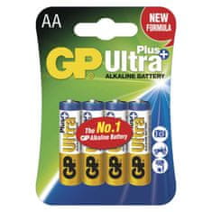 GP Alkalická baterie GP Ultra Plus AA (LR6), 4 ks