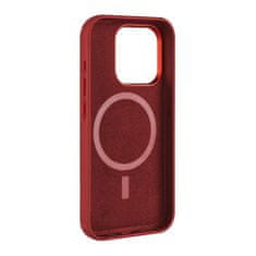 FIXED Kožený zadní kryt MagLeather s podporou MagSafe pro Apple iPhone 15 Plus FIXLM-1201-RD, červený