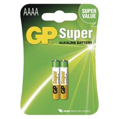 GP Alkalická speciální baterie GP 25A (AAAA, LR61) 1,5 V, 2 ks