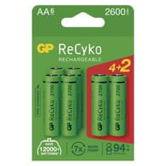 GP Nabíjecí baterie GP ReCyko 2700 AA (HR6), 6 ks