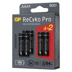 GP Nabíjecí baterie GP ReCyko Pro Professional AAA (HR03), 6 ks