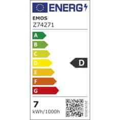 Emos LED žárovka Filament A60 / E27 / 7 W (75 W) / 1 060 lm / neutrální bílá