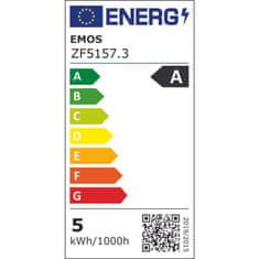 Emos LED žárovka Filament A60 / E27 / 5 W (75 W) / 1 060 lm / teplá bílá