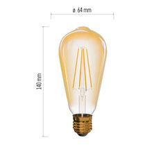 Emos LED žárovka Vintage ST64 / E27 / 4 W (40 W) / 470 lm / teplá bílá