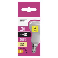 Emos LED žárovka Classic R50 / E14 / 4 W (39 W) / 450 lm / teplá bílá