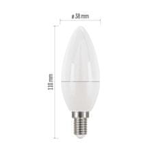Emos LED žárovka Classic svíčka / E14 / 7,3 W (60 W) / 806 lm / teplá bílá