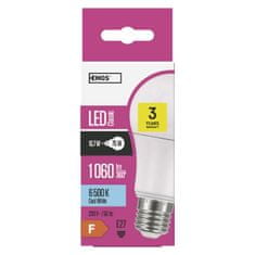 Emos LED žárovka Classic A60 / E27 / 10,7 W (75 W) / 1 060 lm / studená bílá