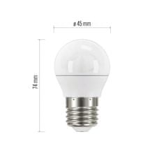 Emos LED žárovka Classic Mini Globe / E27 / 5 W (40 W) / 470 lm / teplá bílá