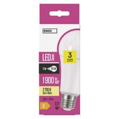 Emos LED žárovka Classic A67 / E27 / 17 W (120 W) / 1 900 lm / teplá bílá