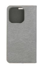 TopQ Pouzdro iPhone 15 Pro knížkové Luna Book stříbrné 105084