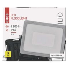 Emos LED reflektor ILIO 31 W, černý, neutrální bílá