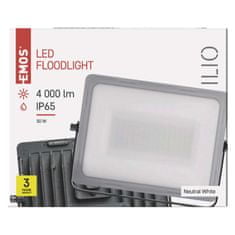 Emos LED reflektor ILIO 51 W, černý, neutrální bílá