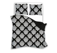 FARO Textil Bavlněné povlečení FLAMOUR 007 180x200 cm černé/bílé