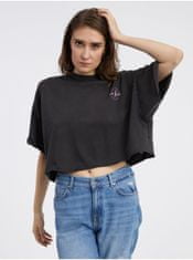 ONLY Černé dámské oversize tričko ONLY Lucy XS