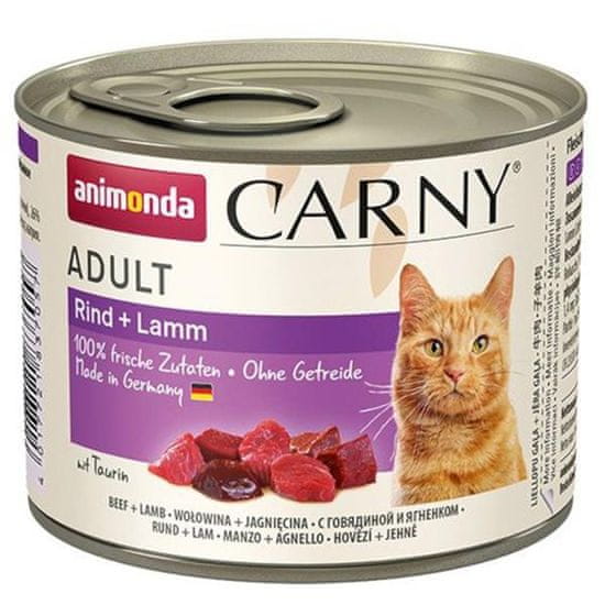 Animonda Carny cat konz. - hovězí+jehněčí 200 g