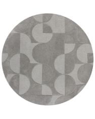 Flair Kusový koberec Moderno Gigi Grey kruh 160x160 (průměr) kruh