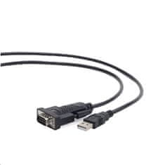 CABLEXPERT Kabel adapter USB-serial 1,5m 9 pin (com), černý