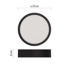 Emos LED svítidlo NEXXO černé, 17 cm, 12,5 W, teplá/neutrální bílá