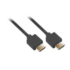 GoGEN Kabel HDMI HDMI 1.4 high speed, ethernet, M/M, 5m, pozlacený, černá barva