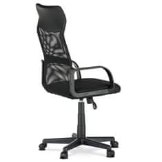 Autronic Kancelářská židle Kancelářská židle, potah černá ekokůže a síťovina MESH, houpací mechanismus (KA-L601 BK)