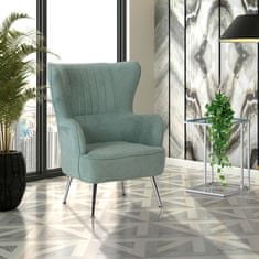 Autronic Přídavný stolek Přístavný stolek 40x40x60 cm, skleněná deska, kovová chromovaná ponož (84056-06 CR)