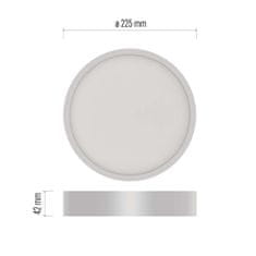 Emos LED svítidlo NEXXO bílé, 22,5 cm, 21 W, teplá/neutrální bílá