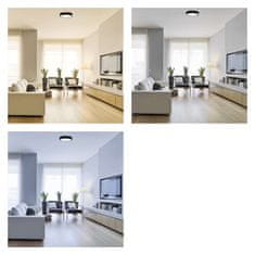 Emos LED svítidlo NEXXO černé, 22,5 cm, 21 W, teplá/neutrální bílá
