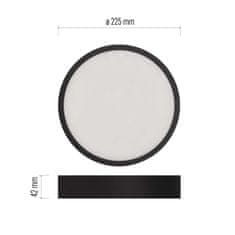 Emos LED svítidlo NEXXO černé, 22,5 cm, 21 W, teplá/neutrální bílá