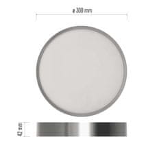 Emos LED svítidlo NEXXO broušený nikl, 30 cm, 28,5 W, teplá/neutrální bílá
