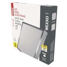 Emos LED svítidlo NEXXO broušený nikl, 30 x 30 cm, 28,5 W, teplá/neutrální bílá