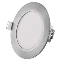 Emos LED podhledové svítidlo NEXXO stříbrné, 12 cm, 7 W, teplá/neutrální bílá