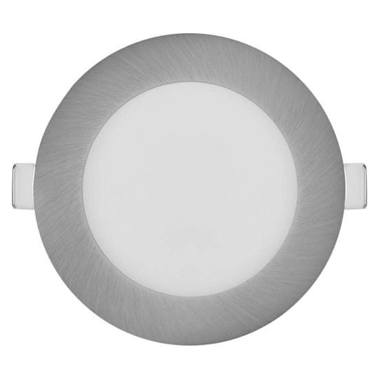 Emos LED podhledové svítidlo NEXXO stříbrné, 12 cm, 7 W, teplá/neutrální bílá
