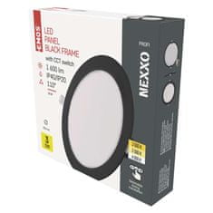 Emos LED podhledové svítidlo NEXXO černé, 22,5 cm, 18 W, teplá/neutrální bílá