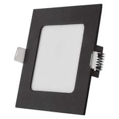 Emos LED podhledové svítidlo NEXXO černé, 12 x 12 cm, 7 W, teplá/neutrální bílá