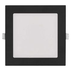 Emos LED podhledové svítidlo NEXXO černé, 17 x 17 cm, 12,5 W, teplá/neutrální bílá