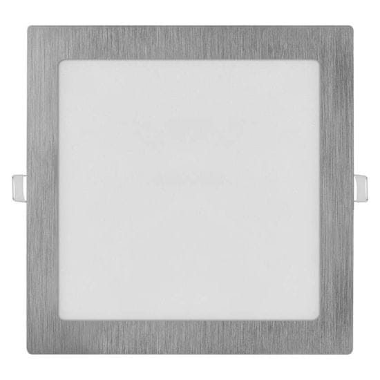 Emos LED podhledové svítidlo NEXXO stříbrné, 22,5 x 22,5 cm, 18 W, teplá/neutrální bílá