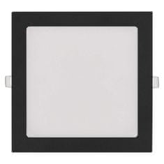 Emos LED podhledové svítidlo NEXXO černé, 22,5 x 22,5 cm, 18 W, teplá/neutrální bílá