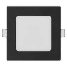 Emos LED podhledové svítidlo NEXXO černé, 12 x 12 cm, 7 W, teplá/neutrální bílá