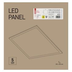 Emos LED panel PROXO 60 x 60 cm, 40 W, 3700 lm, neutrální bílá, UGR