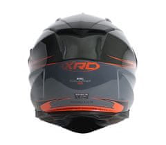 XRC Helma na motorku dark grey/black/orange vel. XS