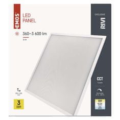 Emos LED panel MAXXO 60 x 60 cm, 36 W, teplá-studená bílá, stmívatelný, UGR