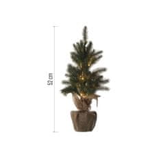 Emos LED vánoční stromek, 52 cm, 3x AA, vnitřní, teplá bílá, časovač