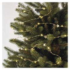 Emos LED vánoční řetěz zlatý – hvězdičky, 1,9 m, 2x AA, vnitřní, teplá bílá, časovač