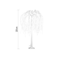 Emos LED svítící stromek, 120 cm, venkovní i vnitřní, studená bílá