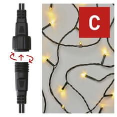 Emos Standard LED spojovací vánoční řetěz, 10 m, venkovní i vnitřní, teplá bílá