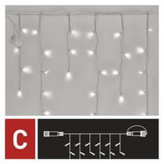 Emos Standard LED spojovací řetěz blikající – rampouchy, 2,5 m, venkovní, studená bílá