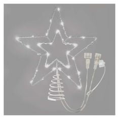 Emos Standard LED spojovací vánoční hvězda, 28,5 cm, venkovní i vnitřní, studená bílá
