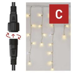 Emos Standard LED spojovací řetěz blikající – rampouchy, 2,5 m, venkovní, teplá/studená bílá