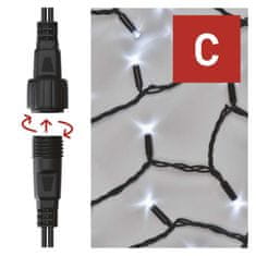Emos Profi LED spojovací řetěz černý, 5 m, venkovní i vnitřní, studená bílá
