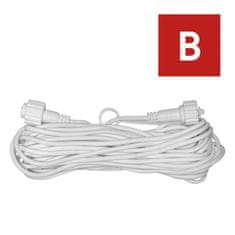 Emos Prodlužovací kabel pro spojovací řetězy Profi bílý, 10 m, venkovní i vnitřní